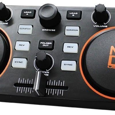 MR DJ MVDJ-1000 USB DJ CONTROLLER MIDI PLAYER WITH ILLUMINATED BUTTONS BLACK image 3
