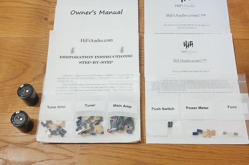 Marantz SR-1000 restoration kit filter capacitor repair rebuild fix  			