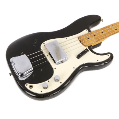 Vintage Fender Precision Bass Custom Color Black 1970 image 13