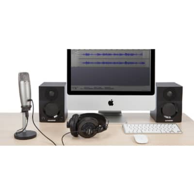 Samson C01U Podcast Pack w Pro USB Studio Condenser Microphone, Headphones, Case image 3