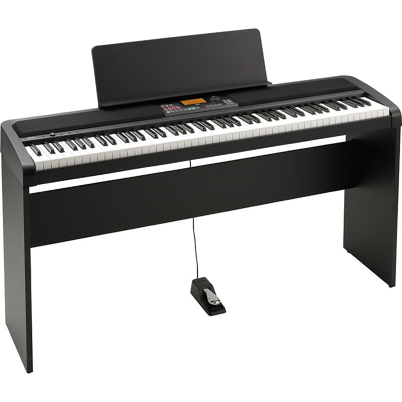 Korg XE20 88-Key Home Digital Ensemble Piano with Accompaniment with Sheet Music Stand image 1