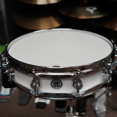 DW Collector's Series Pi Snare - Pure Maple White Glass Sparkle Chrome Hdw. | 3.14" x 14" Snare Drum image 2