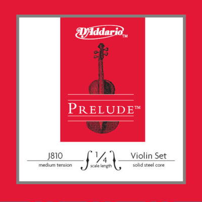 D'Addario J810-1/4M Prelude 1/4 Scale Violin Strings - Medium Tension image 1