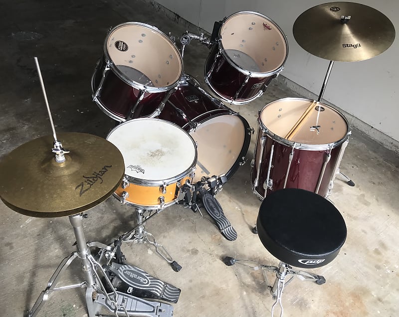 Complete Pearl Export Series Drum Set Reverb