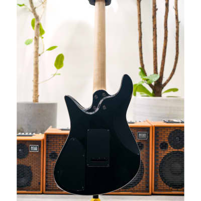 Fodera Emperor Standard Classic Guitar HSS-Black w/Tortoise PG, Indian Rosewood FB & Black Headstock image 7