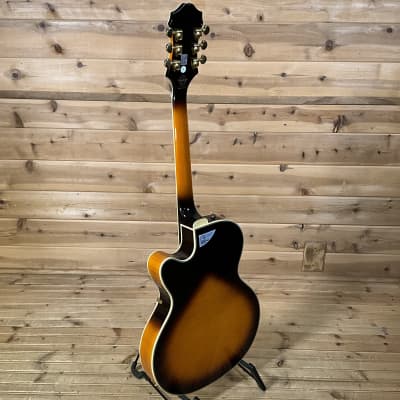 Epiphone 2015 Joe Pass Emperor II Pro Electric Guitar USED - Vintage Sunburst image 5