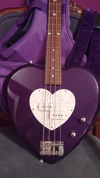 Rare purple Daisy Rock Heartbreaker bass free shipping | Reverb