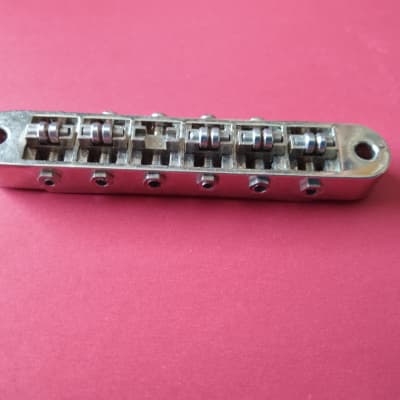 Gibson Style Roller bridge, missing one roller saddle --  part luthier project for sale