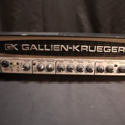 Gallien-Krueger 700RB-II 450-Watt Biamp Bass Amp Head 2010s - Black / Silver image 3