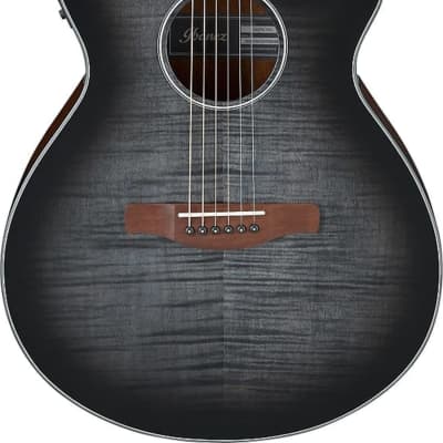 Ibanez AEG70 AEG Series Acoustic-Electric Guitar, Trans Charcoal Burst image 1