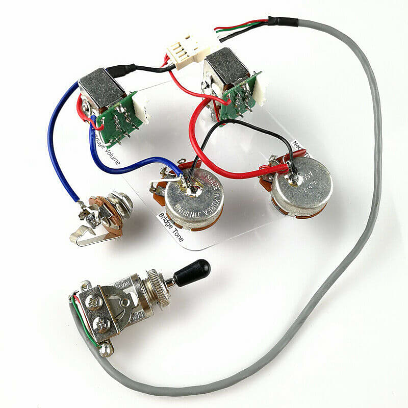 Electric guitar deals pickup wiring