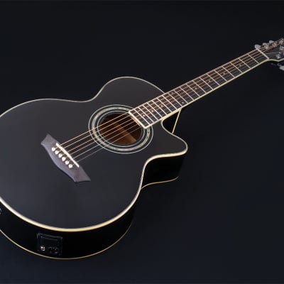 Washburn EA10B Festival Jumbo Acoustic-Electric Guitar (B-Stock) image 7
