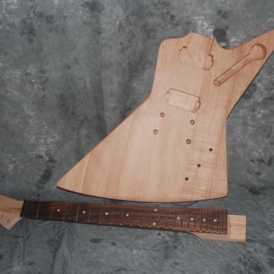 Gibson Style Explorer Electric Guitar Kit Unfinished Build Your Own DIY Complete Hardware Humbuckers image 1