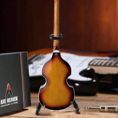 AXE HEAVEN Paul McCartney Original Violin Bass MINIATURE Guitar Display Gift image 3