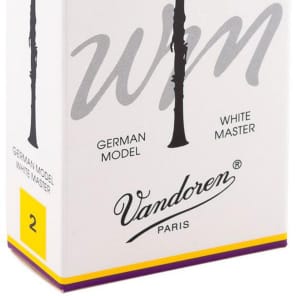 Vandoren CR162T White Master Traditional Bb Clarinet Reeds Strength 2 Box of 10 Reverb France