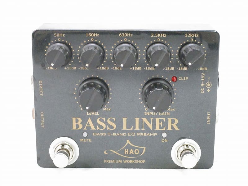 HAO Bass Liner Black Diamond 5-band EQ preamp for bass [03/15