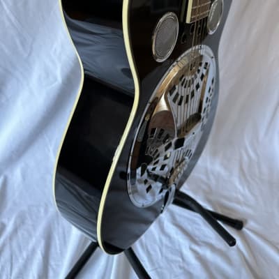 Regal Resonator Acoustic Guitar 2000s - Black image 7