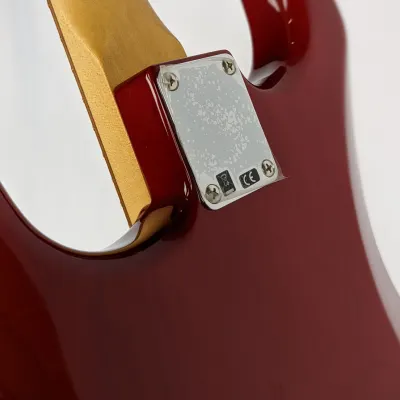 Fender Noventa Stratocaster 2021 Crimson Red Transparent image 4