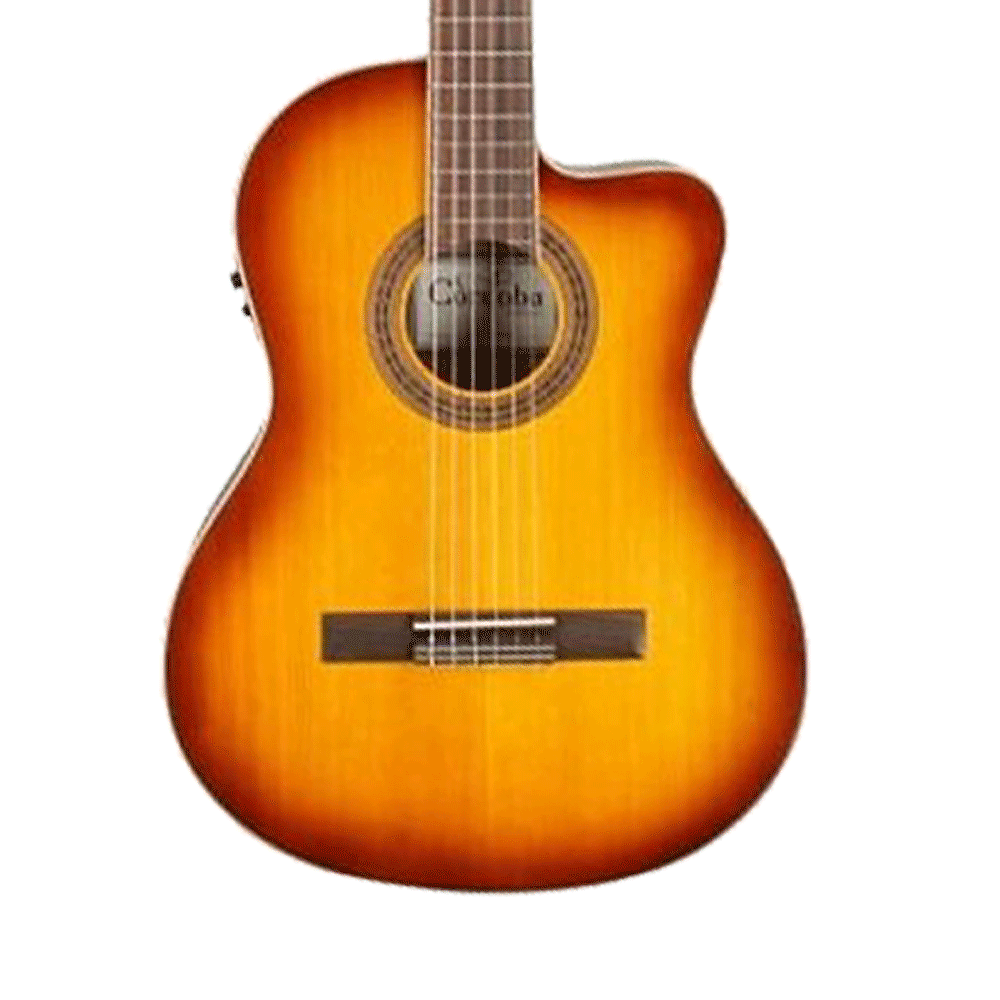 Cordoba C5CESB Classical w/ Electronics Sunburst Reverb