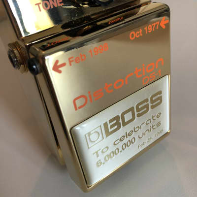 Boss DS-1 Distortion, rare golden edition 1998 Gold image 15