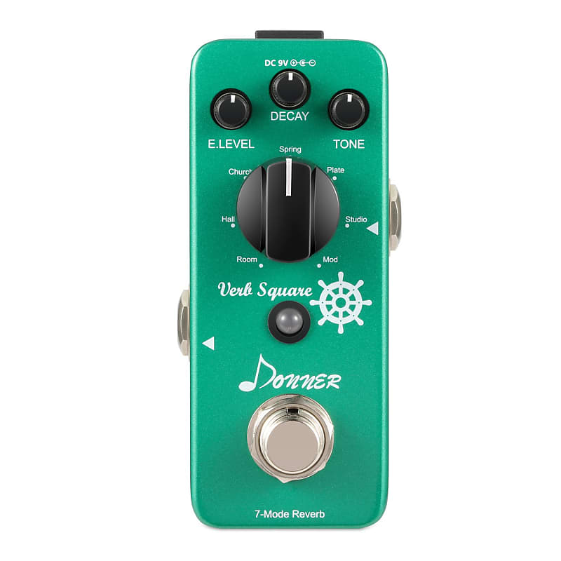 Donner Digital Reverb Guitar Effect Pedal Verb Square 7 Modes Free Shipping image 1