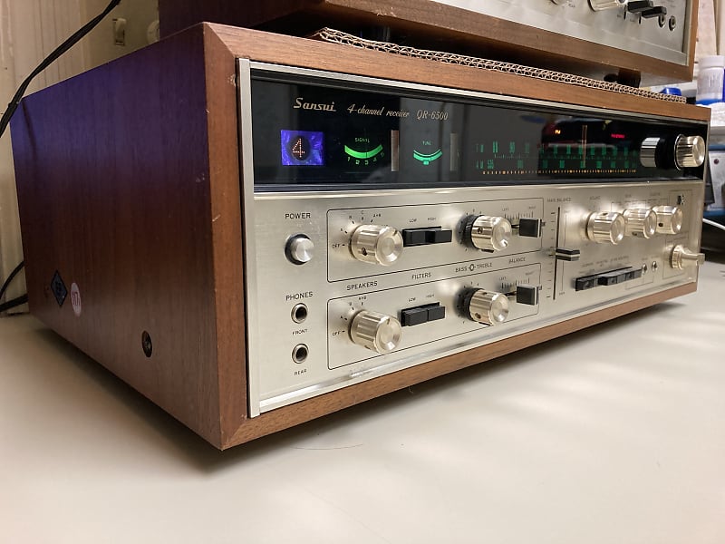 Sansui QR6500 1972 Brilliant Silver Alumn/Walnut Reverb