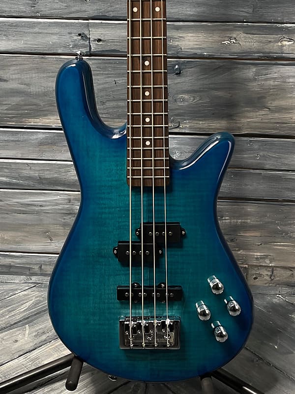 Spector Legend 4 Standard 4 String Electric Bass Bass- Blue Stain image 1
