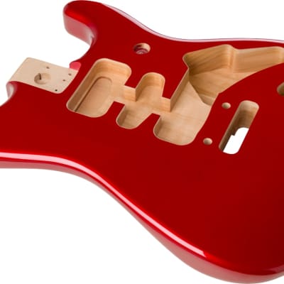 FENDER - Deluxe Series Stratocaster HSH Alder Body 2 Point Bridge Mount  Candy Apple Red - 0997103709 image 2