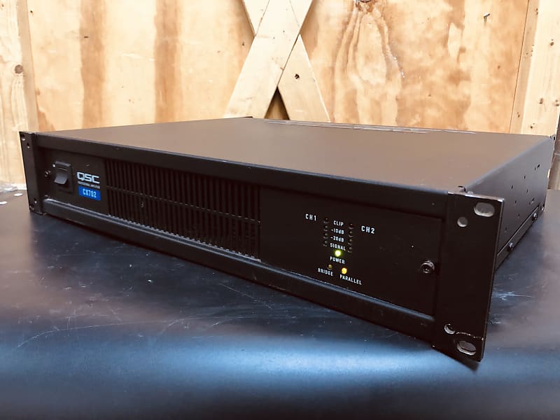 QSC CX702 Two Channel Power Amplifier Tested & Working Reverb