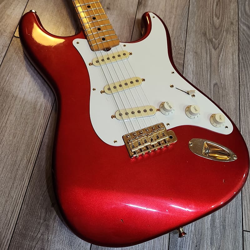 Fernandes LE-2G - Candy Apple Red MIJ LE-2 Stratocaster 7 Lbs 8 Ounces image 1