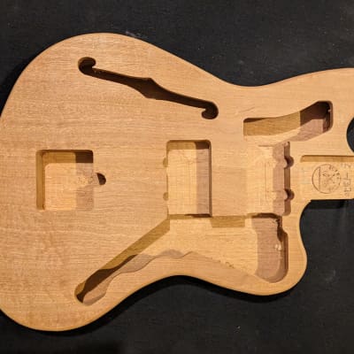 JM Guitar body, US Made, Half Hollow, Mahogany, #5-1320 image 1