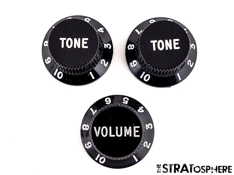 Fender Ritchie Blackmore Stratocaster Strat GUITAR KNOBS, Vol Reverb