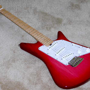 Ernie Ball Music Man Albert Lee Signature SSS Electric Guitar*Pink Burst*Mint* image 1