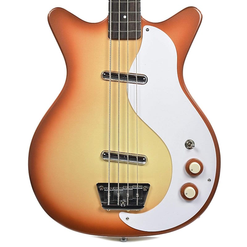 Danelectro 59DC Long Scale Bass Guitar Copperburst image 1