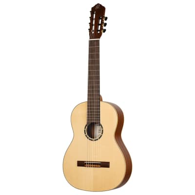 Ortega Pro 7 - 7 String Solid Top Nylon String Classical Guitar w/Deluxe Gig Bag, Full Size  (R133-7) image 2