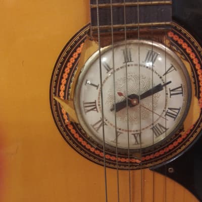 Vintage CHECKMATE Guitar with Electric Clock Insert image 5