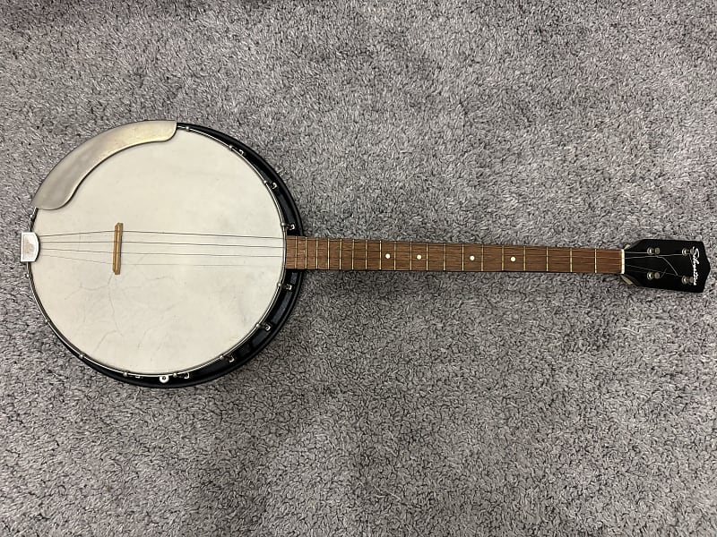Silvertone Tenor Banjo Resonator 4 string 1950-1960 Sears Kay Made country blues bluegrass folk music ukulele image 1