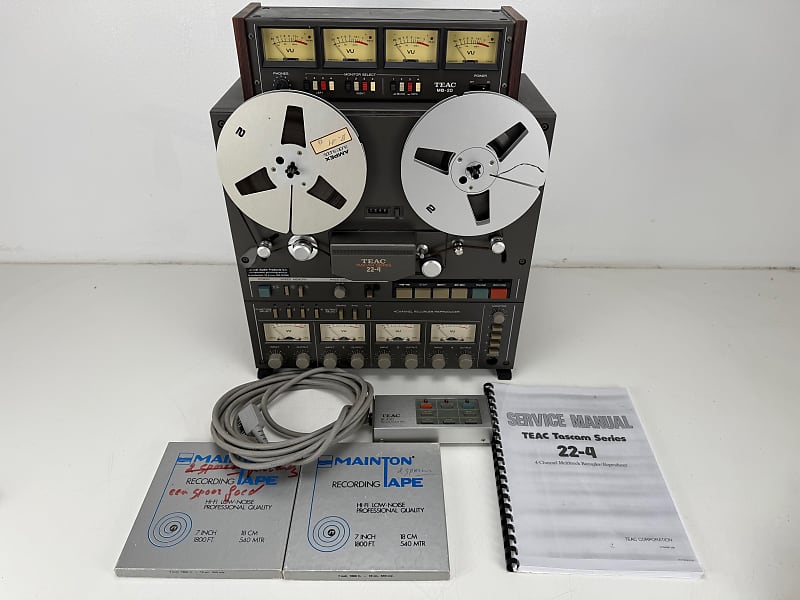 TEAC 22-4 Tascam Series 18CM Tape Deck With MB-20  VU Meter - Remote - Manual  			