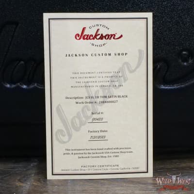 Jackson USA Custom Shop SL1H Soloist Hardtail Tune-O-Matic Bridge Satin Black image 11