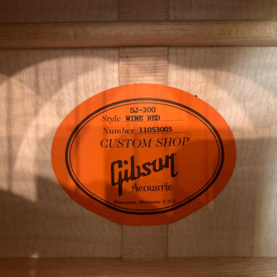 Gibson Custom Shop J200 2013 - Wine Red image 13