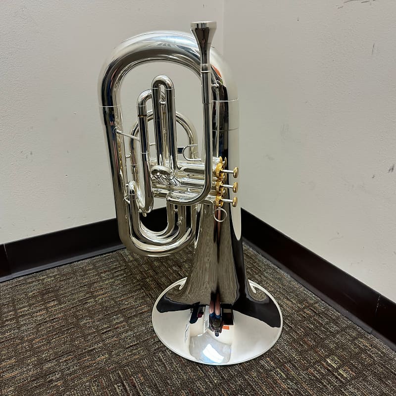 System Blue Silver Marching Euphonium SB30-LE | Reverb