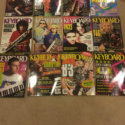 Keyboard Magazine 1991 - All 12 Issues; Jan-Dec.