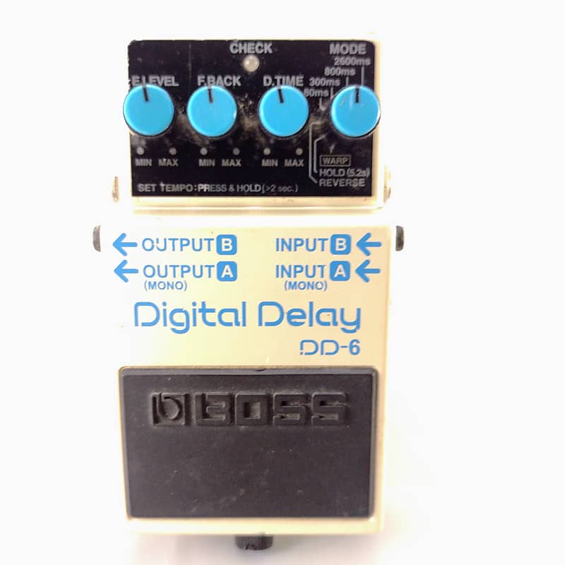 Boss DD6 Digital Delay (Dark Gray Label) 2002 2008 White Reverb