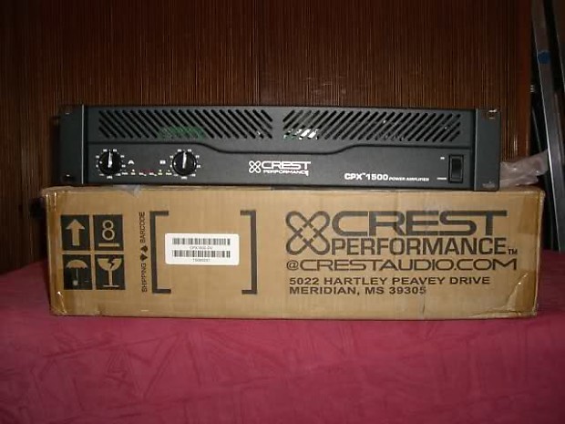 Crest CPX-1500 Stereo power amplifier | Reverb