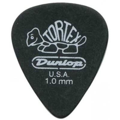 Dunlop - 12 Pack Of 1.0mm Tortex Standard Pitch Black Guitar Pick! 488P100 *Make An Offer!* for sale