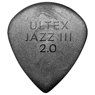Dunlop Ultex Jazz III Guitar Pick 24-Pack 2.0 mm image 1
