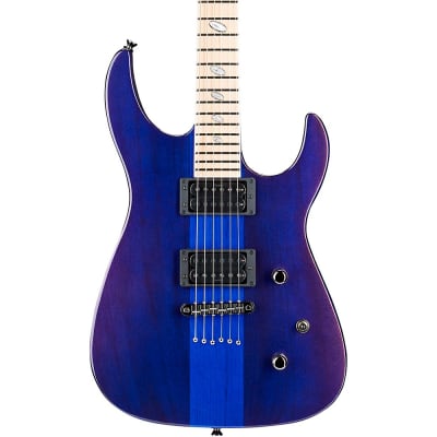 Caparison Guitars Dellinger II FX Prominence MF Electric Guitar Transparent Spectrum Blue for sale