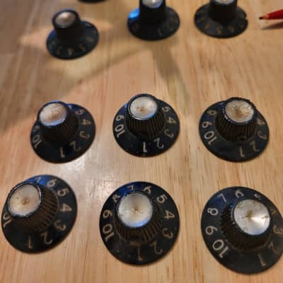 Original Vintage Knobs Dials for Fender Amp Late 1960's early 1970's Deluxe Twin Reverb Princeton Bassman image 1