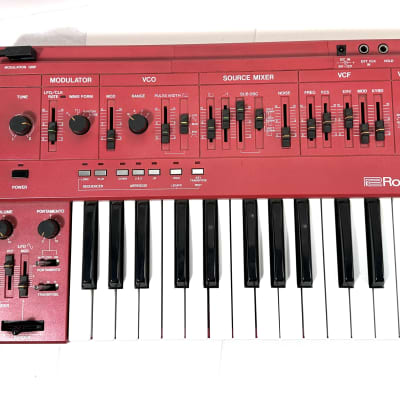 Roland SH-101 32-Key Monophonic Synthesizer 1982 - 1986 - Red