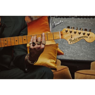 Fender Bruno Mars Stratocaster,  Mars Mocha Electric Guitar image 7